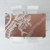 Hawaii Puakenikeni And Maile Lei Tablecloth Brown Polynesian Shark Tattoo DT05 Brown - Polynesian Pride