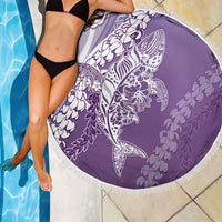Hawaii Puakenikeni And Maile Lei Beach Blanket Violet Polynesian Shark Tattoo DT05 - Polynesian Pride