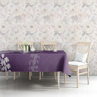 Hawaii Puakenikeni And Maile Lei Tablecloth Violet Polynesian Shark Tattoo DT05 - Polynesian Pride