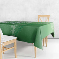 Hawaii Puakenikeni And Maile Lei Tablecloth Green Polynesian Shark Tattoo DT05 - Polynesian Pride