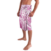 Hawaii Puakenikeni And Maile Lei Lavalava Pink Polynesian Shark Tattoo DT05 - Polynesian Pride