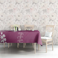 Hawaii Puakenikeni And Maile Lei Tablecloth Pink Polynesian Shark Tattoo DT05 - Polynesian Pride