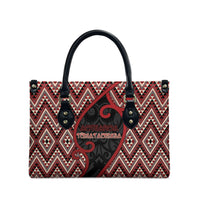 Aotearoa Atua Tumatauenga Leather Bag God Of War Koru Patterns