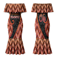Custom Aotearoa Atua Ruaumoko Family Matching Mermaid Dress and Hawaiian Shirt God Of Volcanoes Koru Patterns