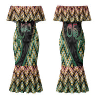 Custom Aotearoa Atua Maui Couples Matching Mermaid Dress and Hawaiian Shirt Demigod Hero And Trickster Koru Patterns