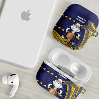 Tokelau Christmas AirPods Case Santa With Tuluma Xmas Tribal Waves DT05 - Polynesian Pride