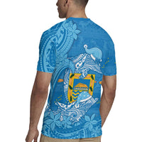 Tuvalu Christmas Rugby Jersey Dolphins Santa Xmas Tribal Waves DT05 - Polynesian Pride