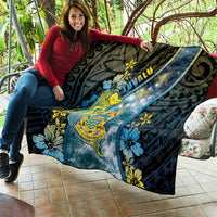 Tuvalu Quilt Dolphin On The Waves