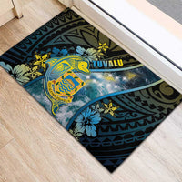 Tuvalu Rubber Doormat Dolphin On The Waves DT05 - Polynesian Pride