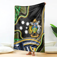 South Sea Islanders And Solomon Islands Blanket Solomons Coat Of Arms And Southern Cross DT05 - Polynesian Pride