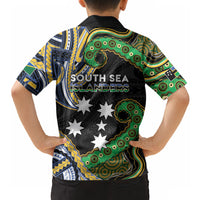 South Sea Islanders And Solomon Islands Hawaiian Shirt Solomons Coat Of Arms And Southern Cross DT05 - Polynesian Pride