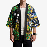 South Sea Islanders And Solomon Islands Kimono Solomons Coat Of Arms And Southern Cross DT05 - Polynesian Pride
