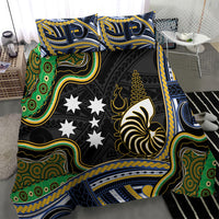 South Sea Islanders And New Caledonia Bedding Set Nautilus Shell Southern Cross Tribal Pattern DT05 - Polynesian Pride
