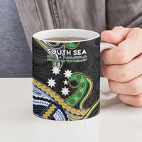 South Sea Islanders And New Caledonia Ceramic Mug Nautilus Shell Southern Cross Tribal Pattern DT05 - Polynesian Pride