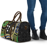 South Sea Islanders And New Caledonia Travel Bag Nautilus Shell Southern Cross Tribal Pattern DT05 - Polynesian Pride