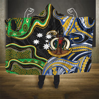 South Sea Islanders And Vanuatu Hooded Blanket Boar Tusk Warrior Southern Tribal Pattern DT05 - Polynesian Pride