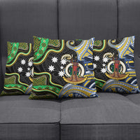 South Sea Islanders And Vanuatu Pillow Cover Boar Tusk Warrior Southern Tribal Pattern DT05 - Polynesian Pride
