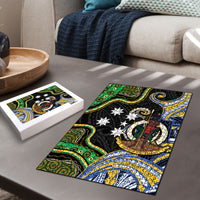 South Sea Islanders And Vanuatu Puzzle Boar Tusk Warrior Southern Tribal Pattern DT05 - Polynesian Pride
