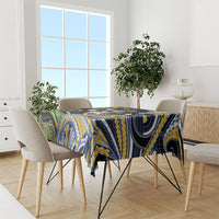 South Sea Islanders And Vanuatu Tablecloth Boar Tusk Warrior Southern Tribal Pattern DT05 - Polynesian Pride