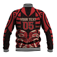 Custom Aotearoa Ngai Te Rangi Baseball Jacket New Zealand Traditional Maori Pattern DT05 - Polynesian Pride