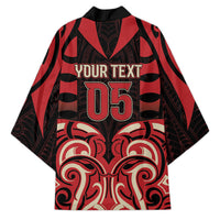 Custom Aotearoa Ngai Te Rangi Kimono New Zealand Traditional Maori Pattern DT05 - Polynesian Pride