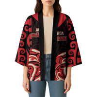 Custom Aotearoa Ngai Te Rangi Kimono New Zealand Traditional Maori Pattern DT05 - Polynesian Pride