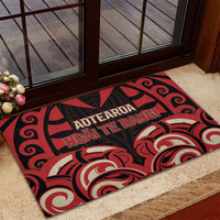 Aotearoa Ngai Te Rangi Rubber Doormat New Zealand Traditional Maori Pattern DT05 - Polynesian Pride