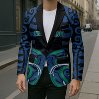 Custom Aotearoa Ngati Ranginui Blazer New Zealand Traditional Maori Pattern DT05 - Polynesian Pride