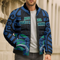 Custom Aotearoa Ngati Ranginui Bomber Puffer Jacket New Zealand Traditional Maori Pattern DT05 - Polynesian Pride