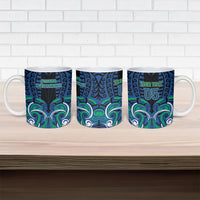 Custom Aotearoa Ngati Ranginui Ceramic Mug New Zealand Traditional Maori Pattern DT05 - Polynesian Pride