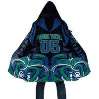 Custom Aotearoa Ngati Ranginui Cloak New Zealand Traditional Maori Pattern DT05 Unisex Navy - Polynesian Pride