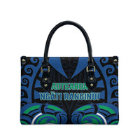 Aotearoa Ngati Ranginui Leather Bag New Zealand Traditional Maori Pattern DT05 - Polynesian Pride