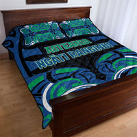 Aotearoa Ngati Ranginui Quilt Bed Set New Zealand Traditional Maori Pattern DT05 - Polynesian Pride