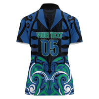 Custom Aotearoa Ngati Ranginui Women Polo Shirt New Zealand Traditional Maori Pattern DT05 - Polynesian Pride
