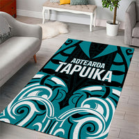 Aotearoa Tapuika Area Rug New Zealand Traditional Maori Pattern DT05 - Polynesian Pride