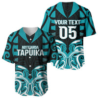 Custom Aotearoa Tapuika Baseball Jersey New Zealand Traditional Maori Pattern DT05 - Polynesian Pride