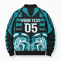 Custom Aotearoa Tapuika Bomber Puffer Jacket New Zealand Traditional Maori Pattern DT05 - Polynesian Pride