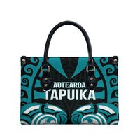 Aotearoa Tapuika Leather Bag New Zealand Traditional Maori Pattern DT05 - Polynesian Pride