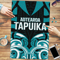 Aotearoa Tapuika Puzzle New Zealand Traditional Maori Pattern DT05 Teal - Polynesian Pride