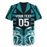 Custom Aotearoa Tapuika Rugby Jersey New Zealand Traditional Maori Pattern DT05 - Polynesian Pride