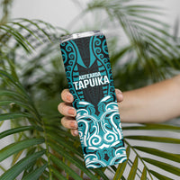 Custom Aotearoa Tapuika Skinny Tumbler New Zealand Traditional Maori Pattern DT05 - Polynesian Pride