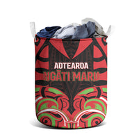 Aotearoa Ngati Maru Laundry Basket New Zealand Traditional Maori Pattern DT05 - Polynesian Pride