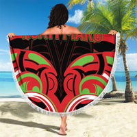 Aotearoa Ngati Maru Beach Blanket New Zealand Traditional Maori Pattern DT05 - Polynesian Pride