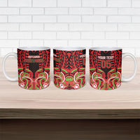 Custom Aotearoa Ngati Maru Ceramic Mug New Zealand Traditional Maori Pattern DT05 - Polynesian Pride