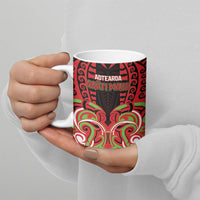 Custom Aotearoa Ngati Maru Ceramic Mug New Zealand Traditional Maori Pattern DT05 - Polynesian Pride