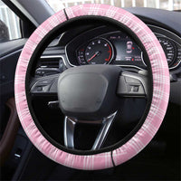 Pink Palaka Hawaiian And Japanese Steering Wheel Cover Maneki Neko And Sakura Bloom DT05 - Polynesian Pride