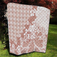 Beige Palaka Hawaiian And Japanese Quilt Maneki Neko And Sakura Bloom