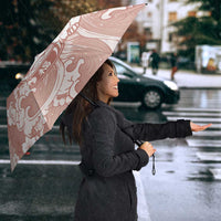 Beige Palaka Hawaiian And Japanese Umbrella Maneki Neko And Sakura Bloom DT05 - Polynesian Pride