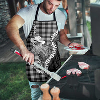 Black Hawaii Palaka Cowboy Turtle Apron Hawaiian Paniolo Puakenikeni Maile Lei DT05 - Polynesian Pride
