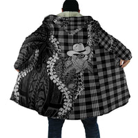 Black Hawaii Palaka Cowboy Turtle Cloak Hawaiian Paniolo Puakenikeni Maile Lei DT05 - Polynesian Pride